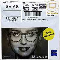 ZEISS Single Vision 1.6 DuraVision Blue Protect очковые линзы ZEISS Single Vision 1.6 DuraVision Blue Protect очковые линзы